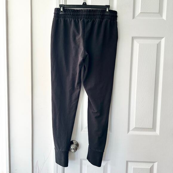 Free People Movement Black Slim Cinched Ankle Drawstring Jersey Joggers Medium - Picture 7 of 8